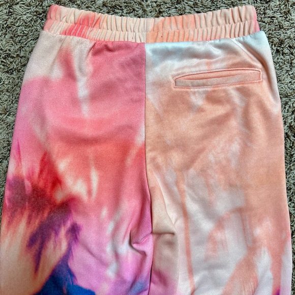 Carbon38 Tropical Palm Tree Sweatpants Pink & Orange Size XS - Picture 6 of 10